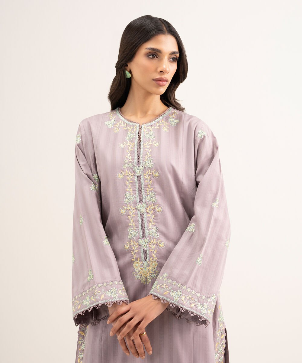 Embroidered Leno Kara Shirt