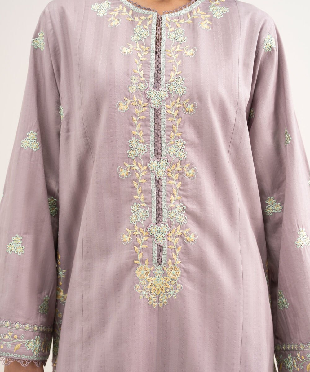 Embroidered Leno Kara Shirt