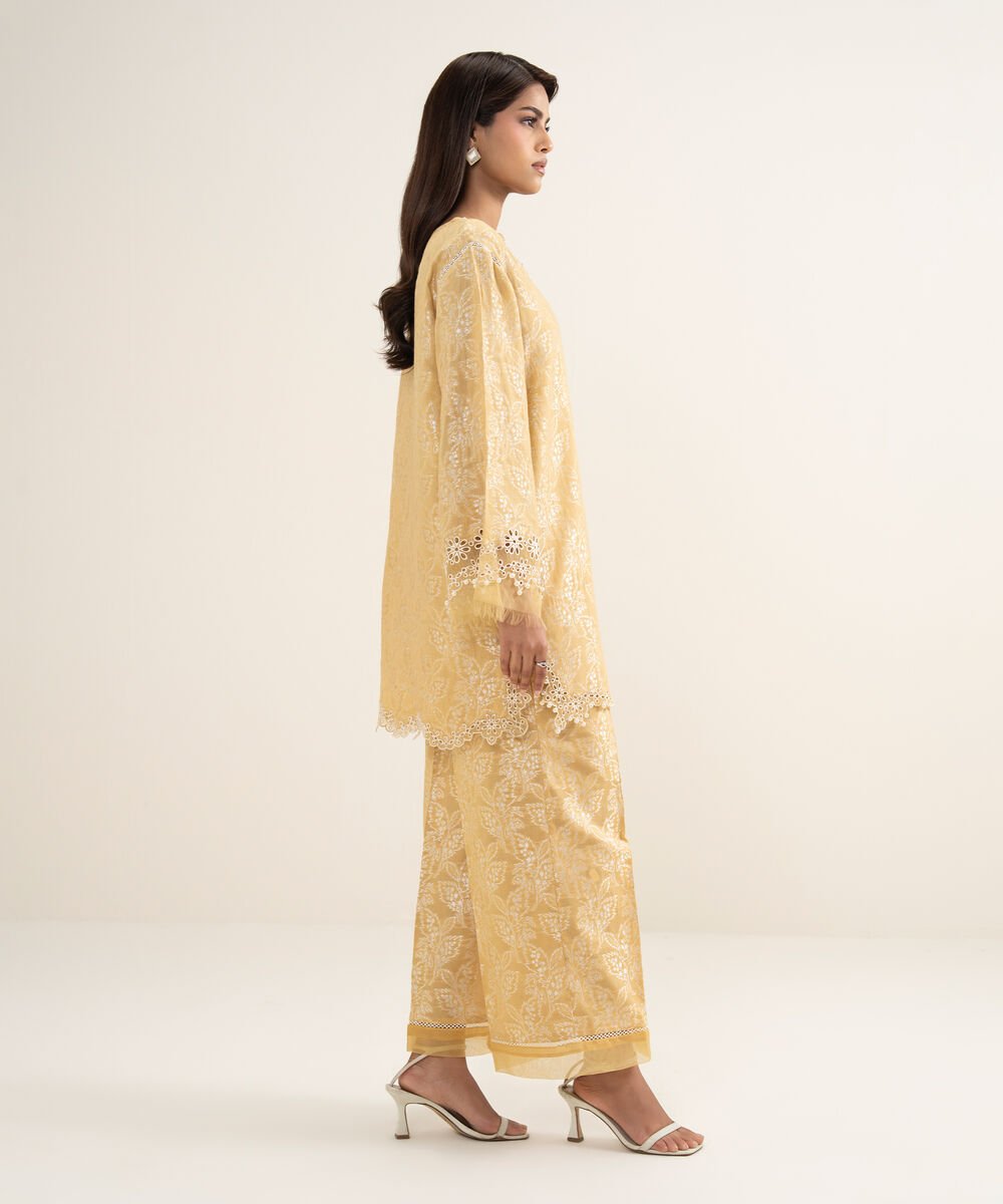 2 Piece - Embroidered Zari Jacquard Suit