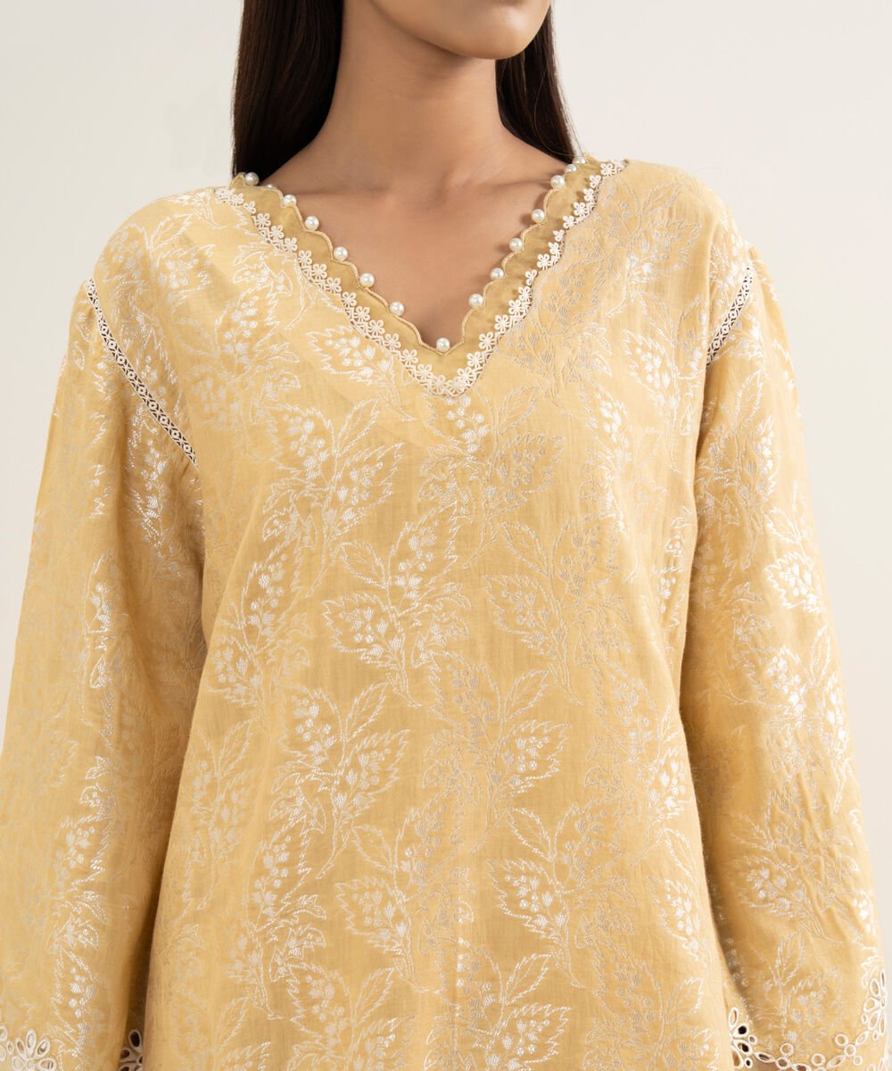 2 Piece - Embroidered Zari Jacquard Suit