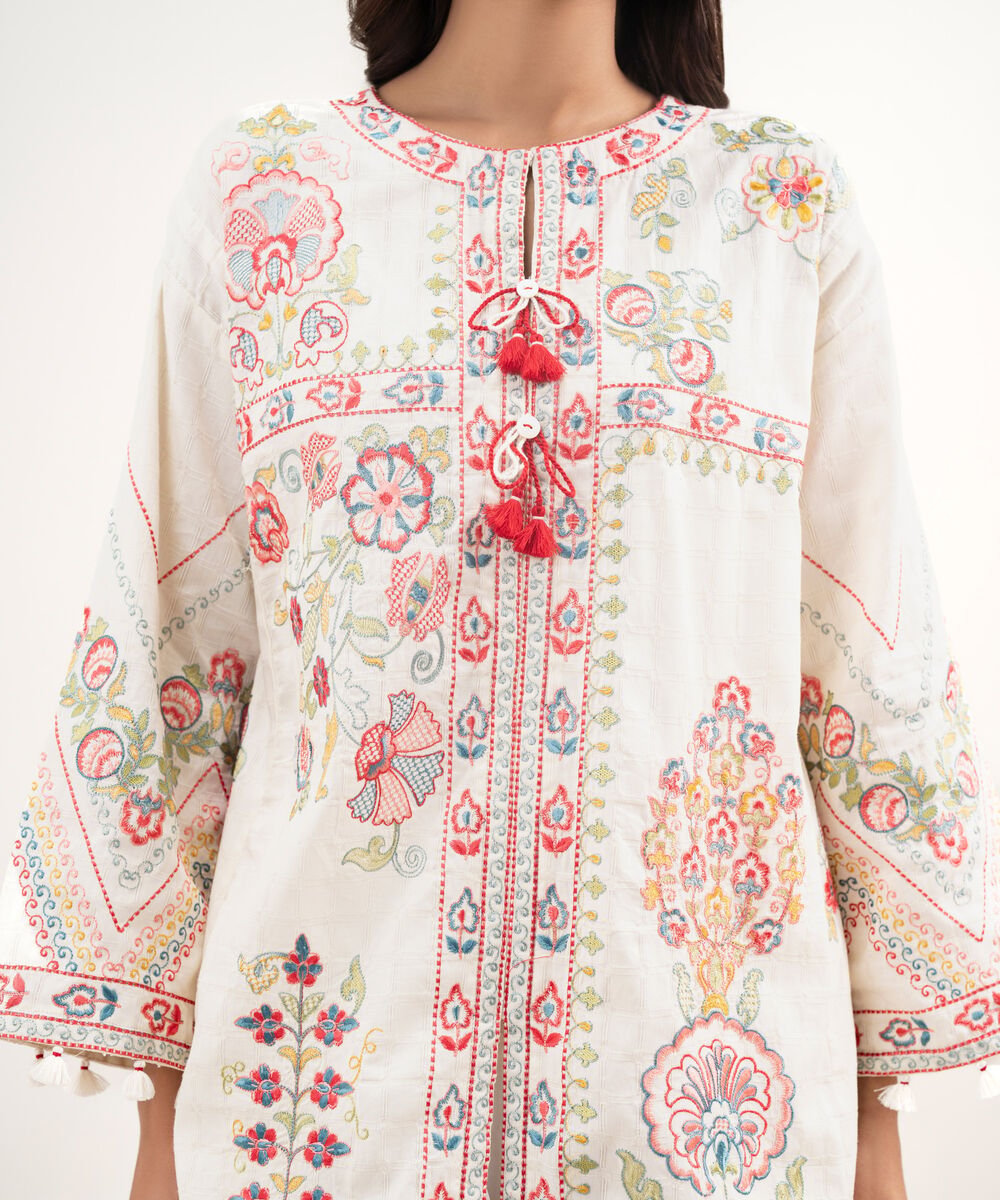 Embroidered Dobby Shirt