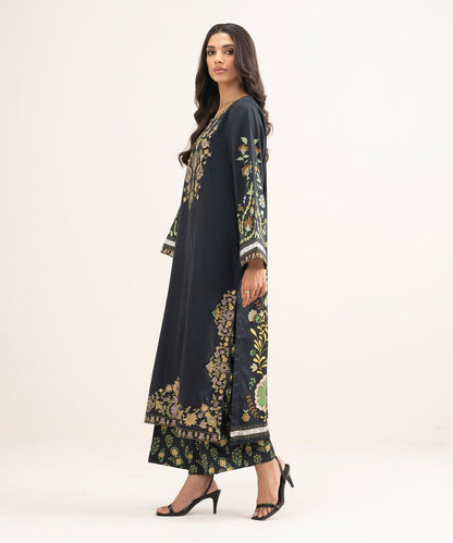 Embroidered Cotton Satin Shirt