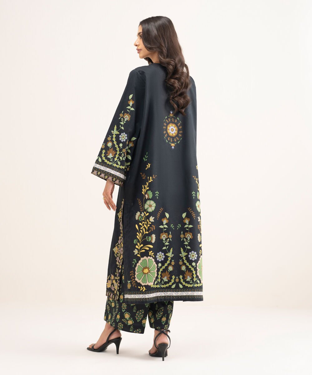 Embroidered Cotton Satin Shirt