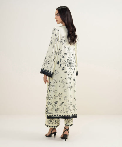 Embroidered Cotton Satin Shirt