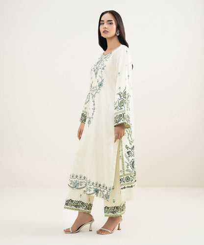 Embroidered Cotton Satin Shirt