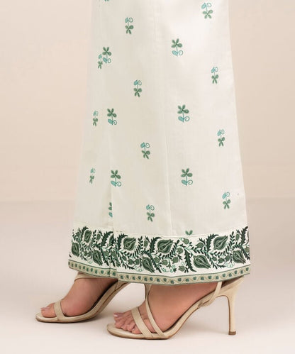 Embroidered Cotton Satin Shirt