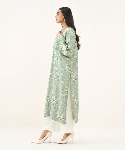 Embroidered Herringbone Shirt