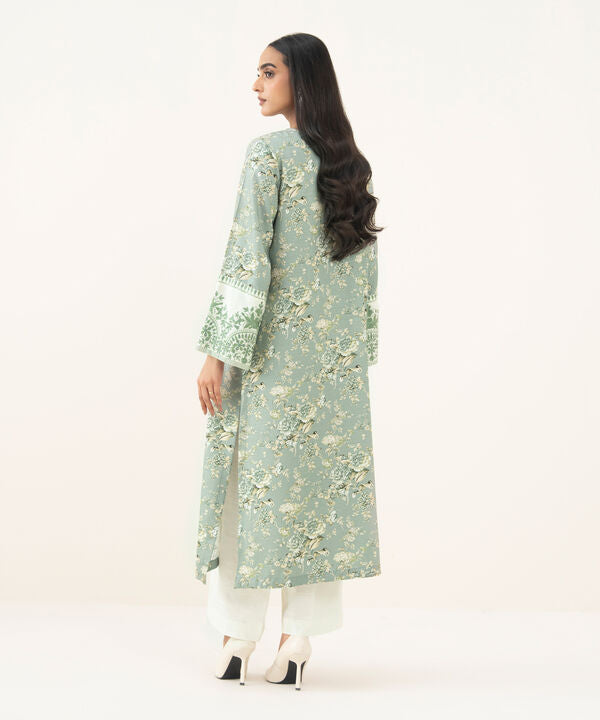 Embroidered Herringbone Shirt
