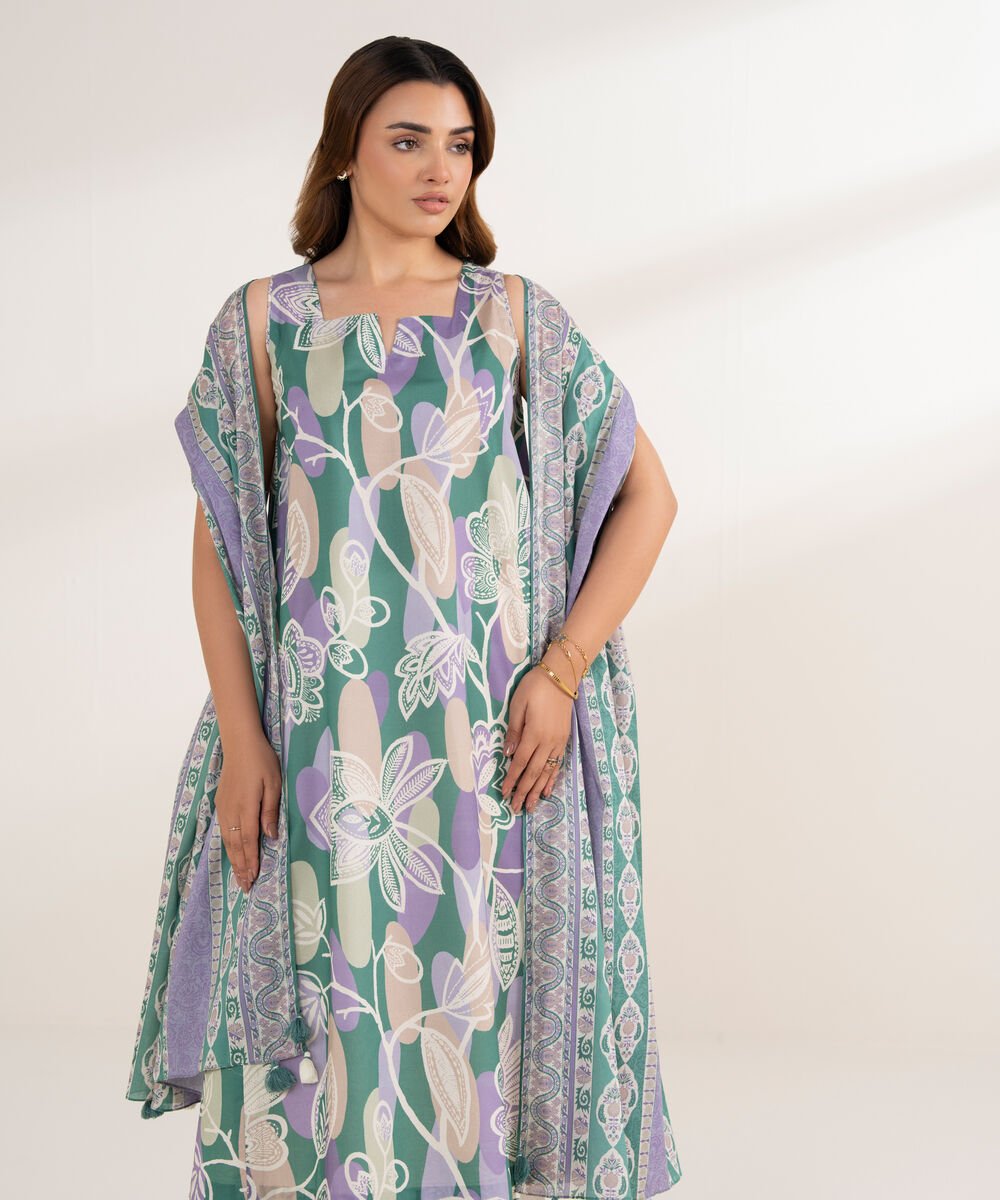 2 Piece - Printed Lawn Suit