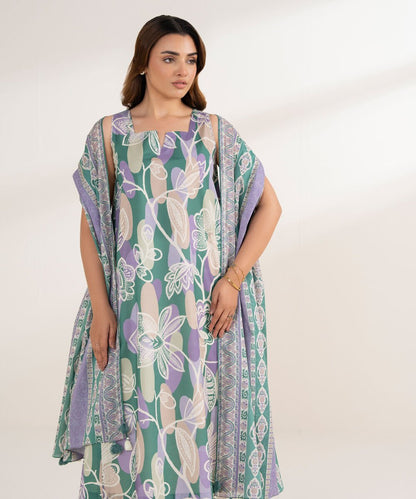 2 Piece - Printed Lawn Suit