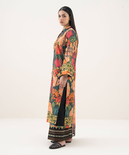 2 Piece - Printed Cotton Suit