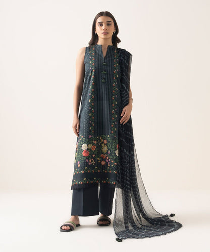 3 Piece - Printed Lawn Suit