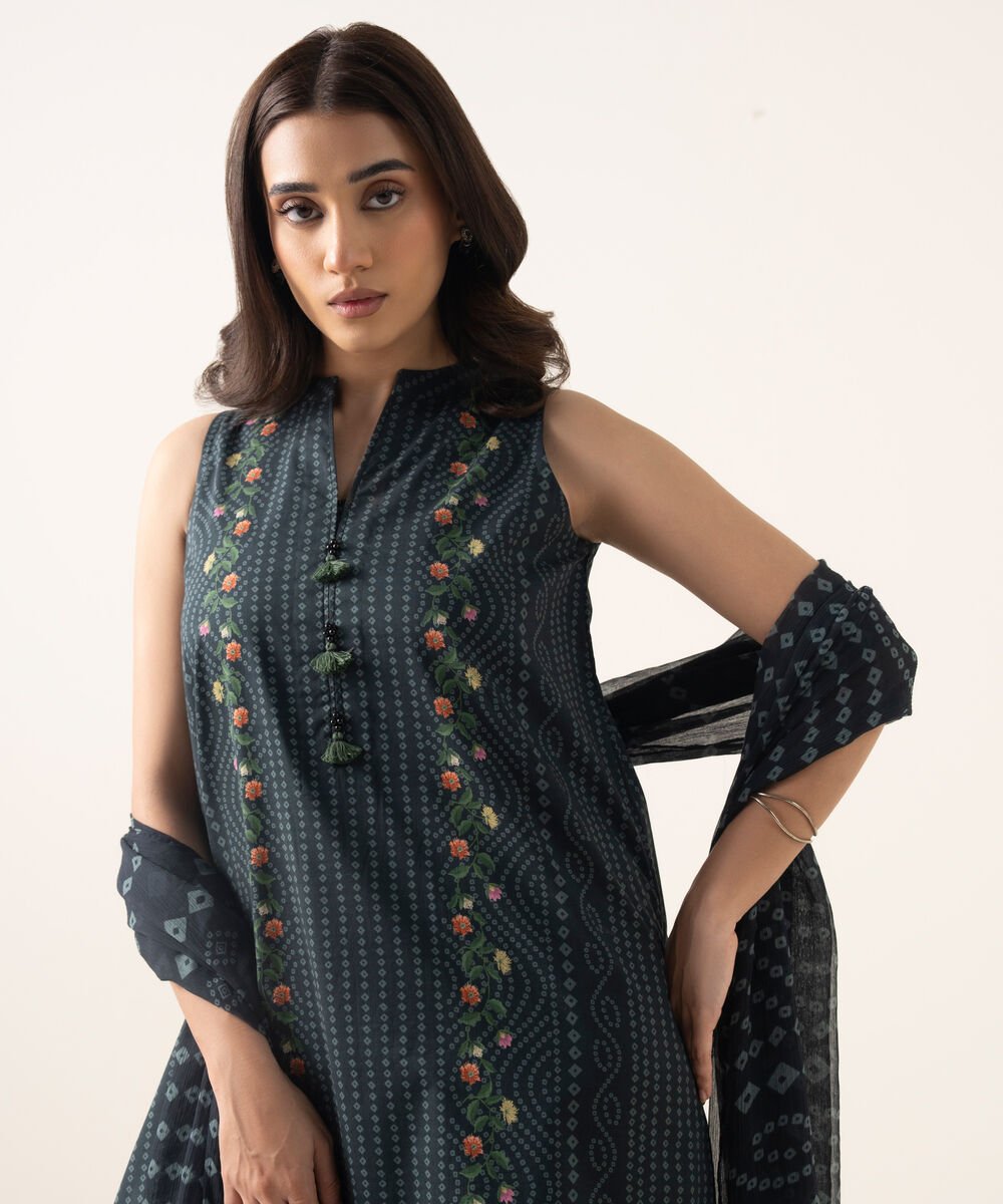 3 Piece - Printed Lawn Suit