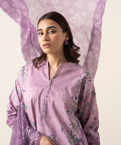 3 Piece - Printed Lawn Suit