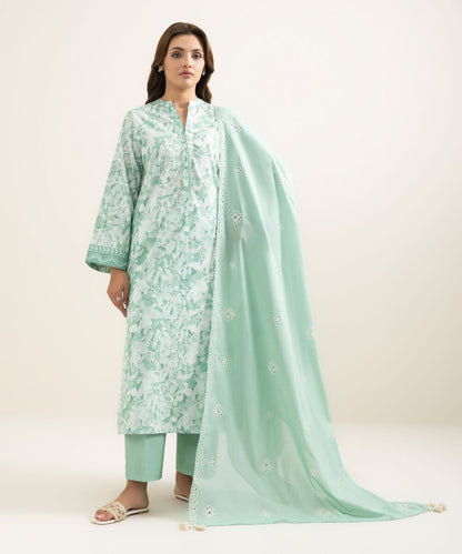 3 Piece - Embroidered Lawn Suit