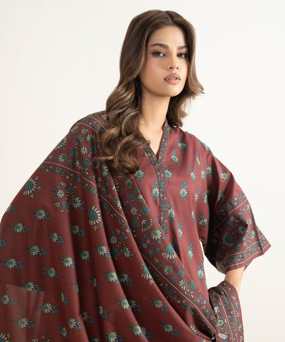 3 Piece - Printed Lawn Suit