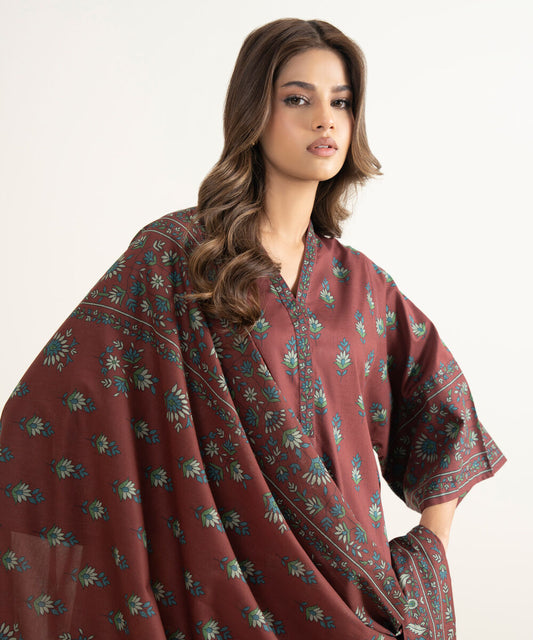 3 Piece - Printed Lawn Suit