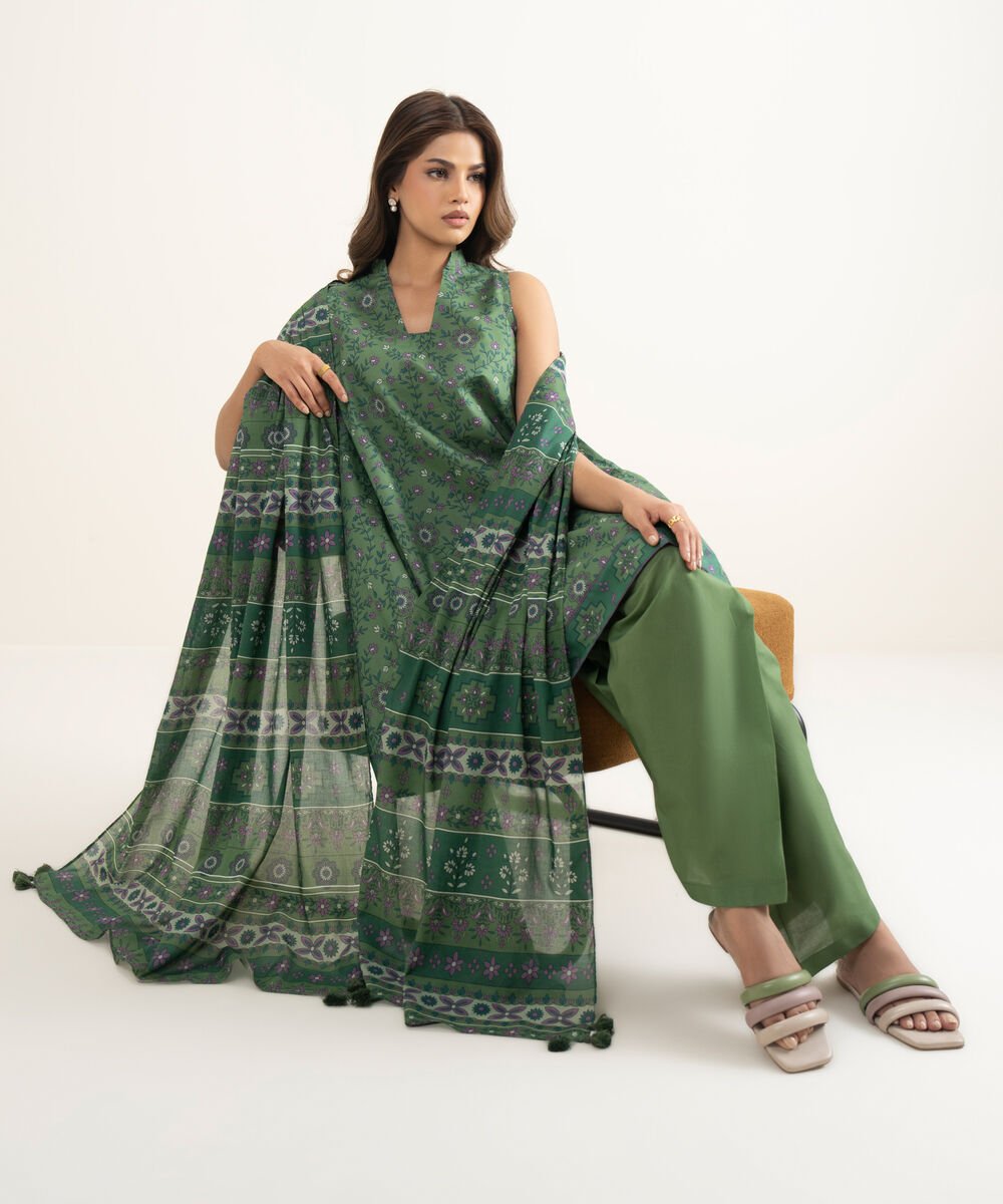 3 Piece - Printed Lawn Suit