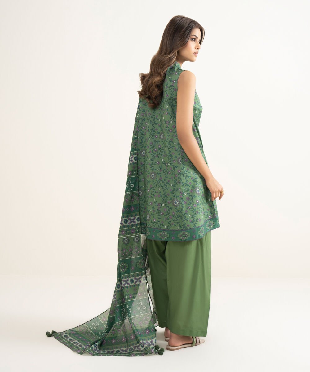 3 Piece - Printed Lawn Suit