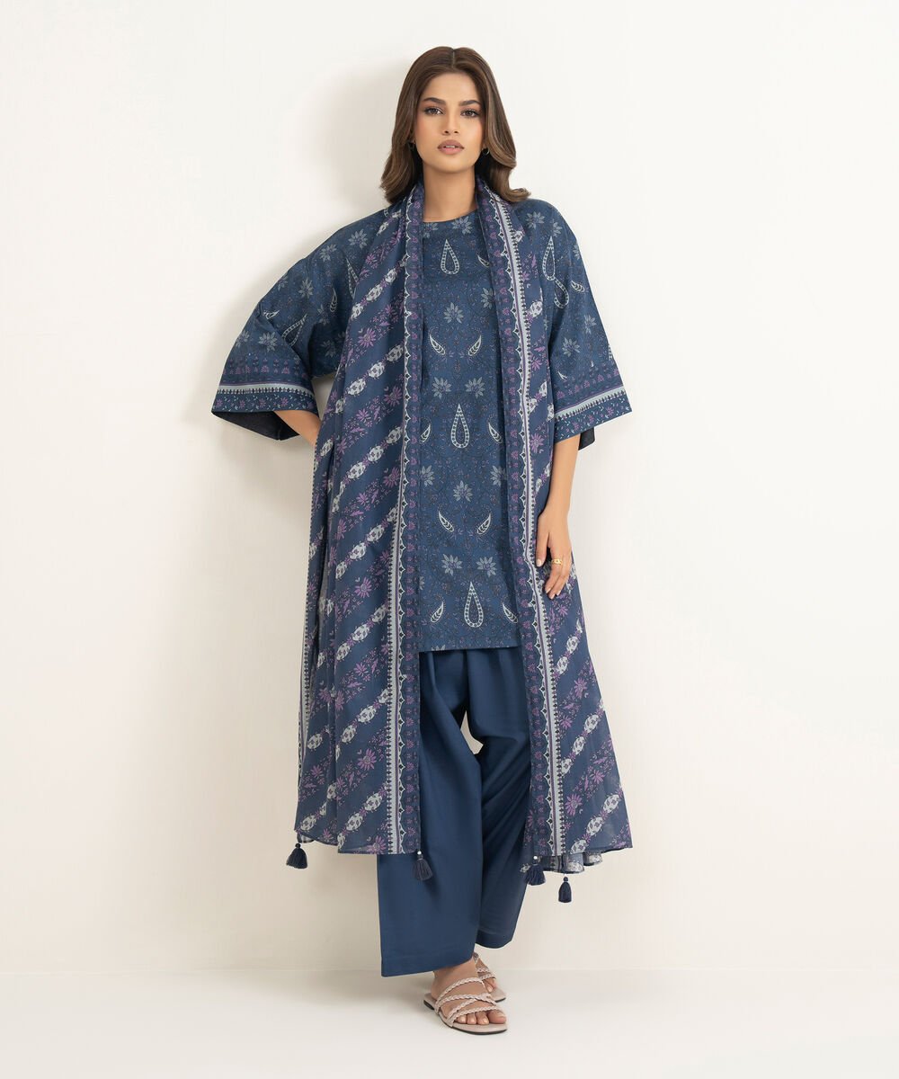 3 Piece - Printed Lawn Suit