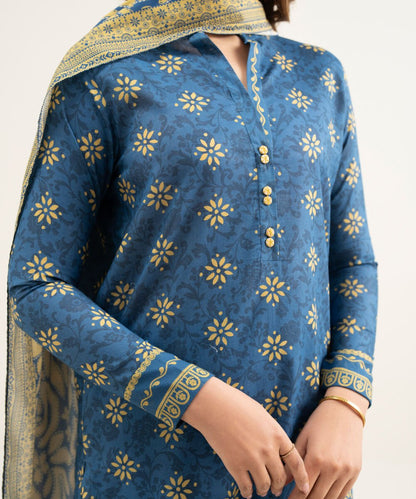 3 Piece - Printed Lawn Suit