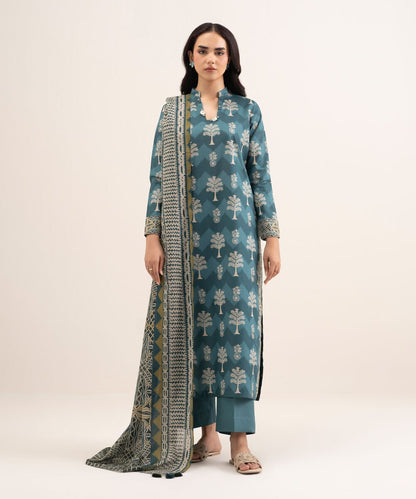 3 Piece - Printed Lawn Suit