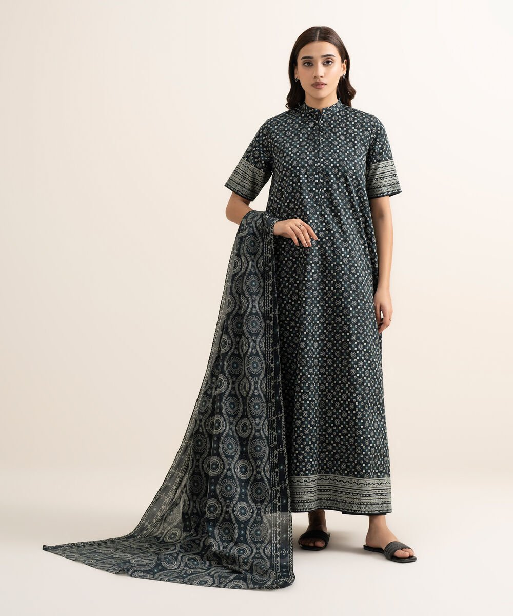 3 Piece - Printed Lawn Suit
