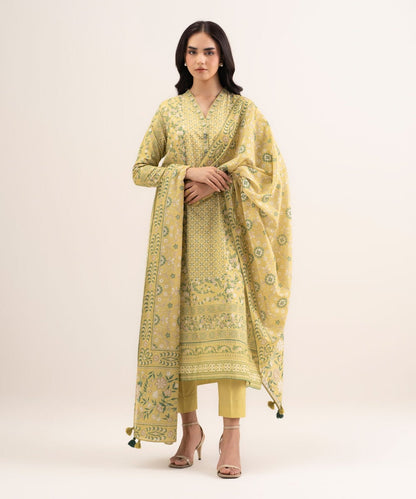 3 Piece - Printed Lawn Suit