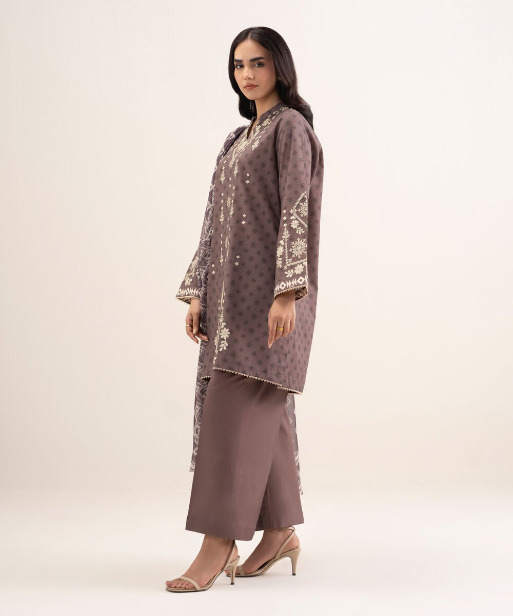 3 Piece - Embroidered Lawn Suit