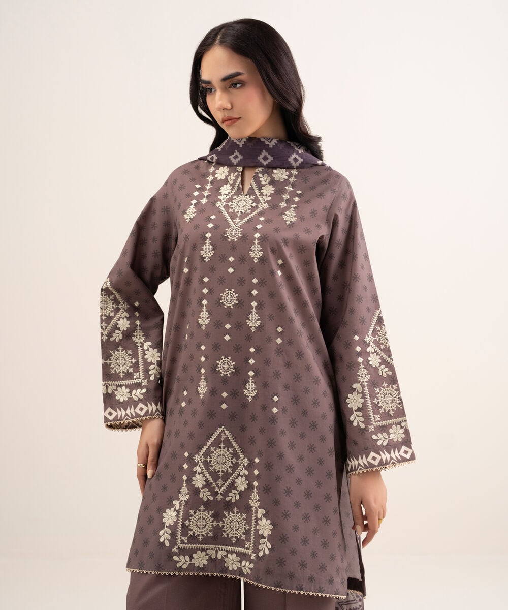 3 Piece - Embroidered Lawn Suit