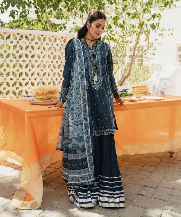 3 Piece - Embroidered Lawn Suit (Unstitched)