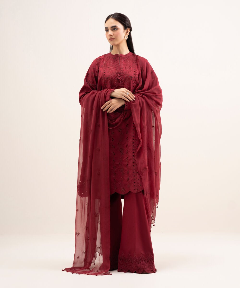 3 Piece - Embroidered Lawn Suit